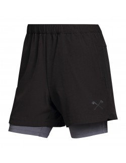 Pantalón corto ATHLETIC LAYER Negro / Gris S