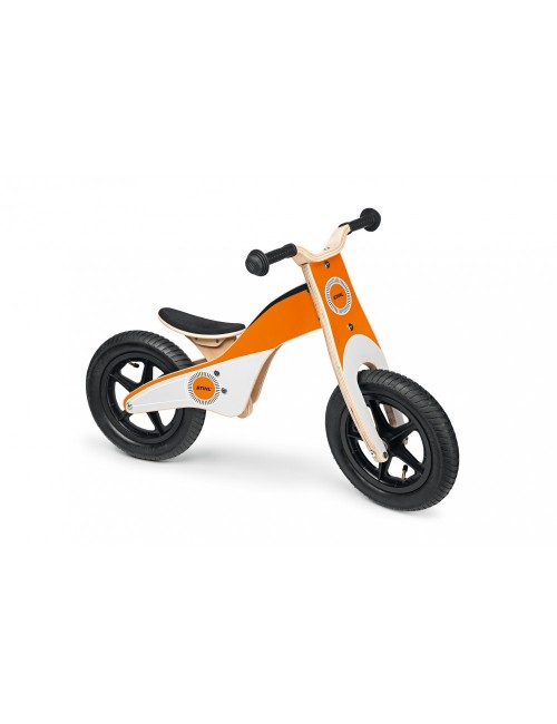 Bicicleta de madera sin pedales