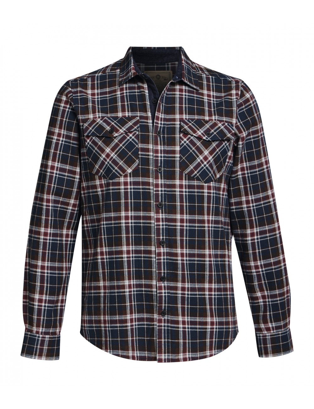 Camisa PLAID FLANNEL Azul - Rojo