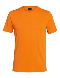 Camiseta LOGO-CIRCLE- UNISEX- naranja