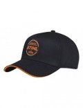 Gorra de béisbol con logotipo circular- UNISEX- negro
